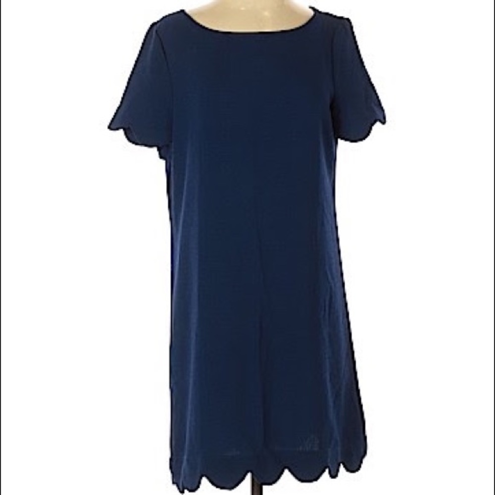 Blue Scalloped Mittoshop Dress